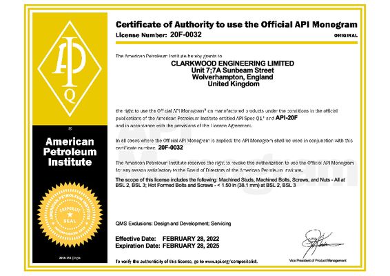 Certificate 20F-0032 2022-25